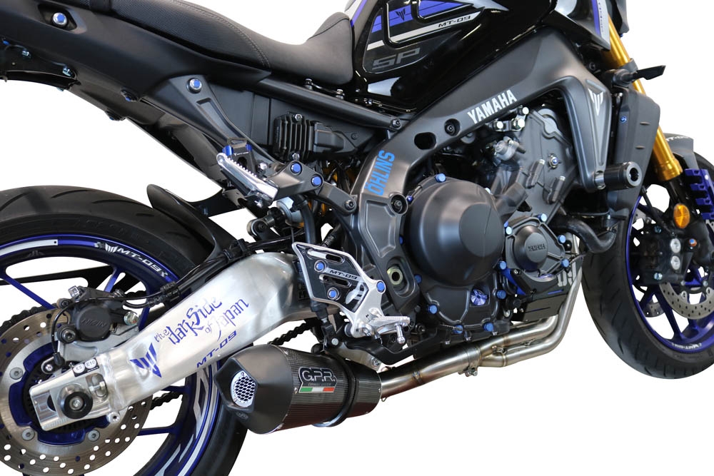 Exhaust compatible with Yamaha FJ-09 2021-2024, Gpe Ann. Poppy, Full system exhaust, including removable db killer 