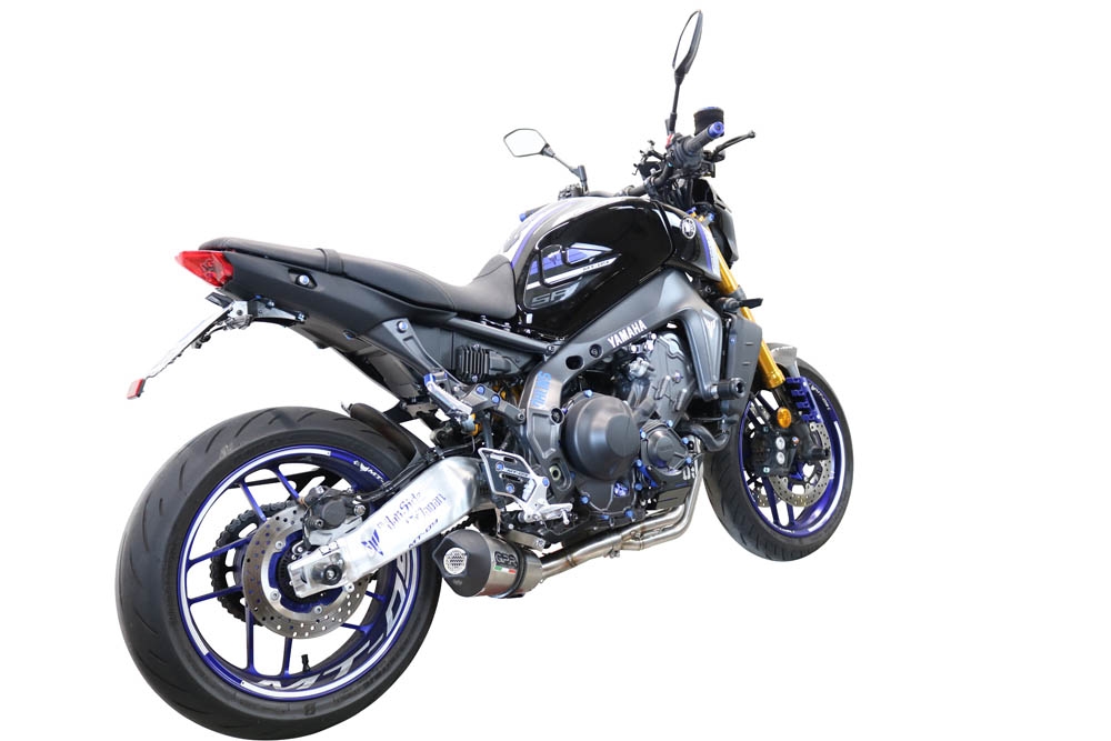 Exhaust compatible with Yamaha FJ-09 2021-2024, Gpe Ann. titanium, Full system exhaust, including removable db killer 
