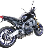 Exhaust compatible with Yamaha FJ-09 2021-2024, Gpe Ann. titanium, Full system exhaust, including removable db killer 