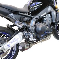 Exhaust compatible with Yamaha FJ-09 2021-2024, Gpe Ann. titanium, Full system exhaust, including removable db killer 