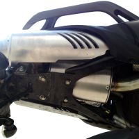 Exhaust compatible with Yamaha Fz6 600-Fazer S1-S2 2004-2013, Alluminio Ghost, Slip-on exhaust including removable db killer and link pipe 