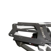 Top case GPR TECH compatible with  Honda Crf 1100 L Africa Twin 2020/2024 e5 GPR TECH Top case in aluminum, black color with specific plate included Capacity 45 LT.