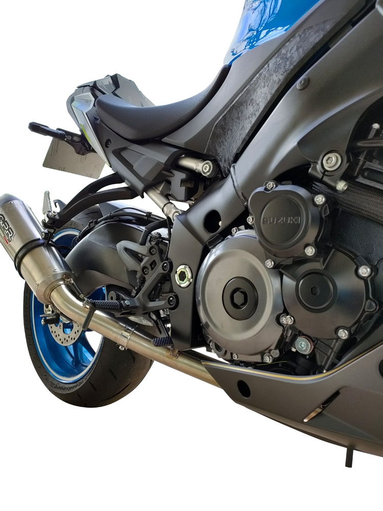GPR exhaust compatible with Suzuki GSX-S 1000F 2017-2020, Deeptone Inox, Full system exhaust, including removable db killer 