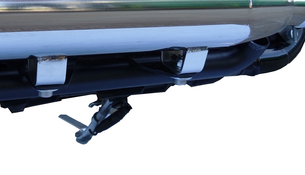 Exhaust compatible with Harley Davidson Sportster 1200 2010-2018, Slash Inox, Dual slip-on including removable db killers and link pipes 
