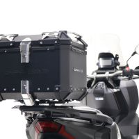 Top case GPR TECH compatible with  Honda Forza 350 2023/2024 GPR TECH Top case in aluminum, black color with specific plate included Capacity 45 LT.