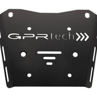 Top case GPR TECH compatible with  Honda Transalp 750  2023/2024 e5 GPR TECH Top case in aluminum, silver color with specific plate included Capacity 45 LT.