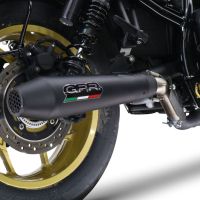 Exhaust compatible with Honda Rebel 1100 2021-2024, Ultracone Nero, Slip-on exhaust including removable db killer and link pipe 