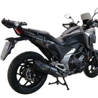 Exhaust compatible with Honda NC750X NC750S DCT 2021-2023, Furore Evo4 Poppy, Slip-on exhaust including removable db killer and link pipe, EPA-compliant 