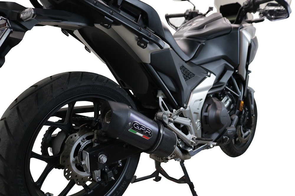 Exhaust compatible with Honda NC750X NC750S DCT 2021-2023, Furore Evo4 Poppy, Slip-on exhaust including removable db killer and link pipe, EPA-compliant 