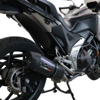 Exhaust compatible with Honda NC750X NC750S DCT 2021-2023, Furore Evo4 Poppy, Slip-on exhaust including removable db killer and link pipe, EPA-compliant 