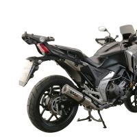 Exhaust compatible with Honda NC750X NC750S DCT 2021-2023, M3 Inox , Slip-on exhaust including removable db killer and link pipe, EPA-compliant 