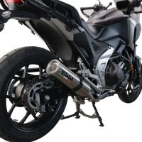 Exhaust compatible with Honda NC750X NC750S DCT 2021-2023, M3 Inox , Slip-on exhaust including removable db killer and link pipe, EPA-compliant 