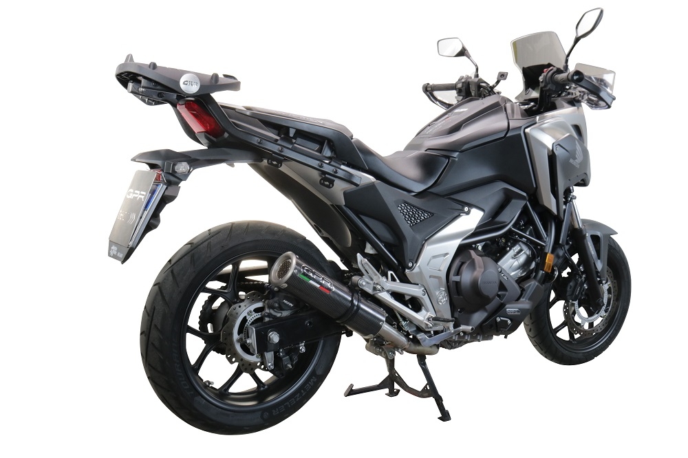 Exhaust compatible with Honda NC750X NC750S DCT 2014-2015, M3 Inox , Slip-on exhaust including removable db killer and link pipe, EPA-compliant 