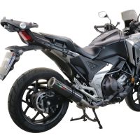 Exhaust compatible with Honda NC750X NC750S DCT 2014-2015, M3 Inox , Slip-on exhaust including removable db killer and link pipe, EPA-compliant 