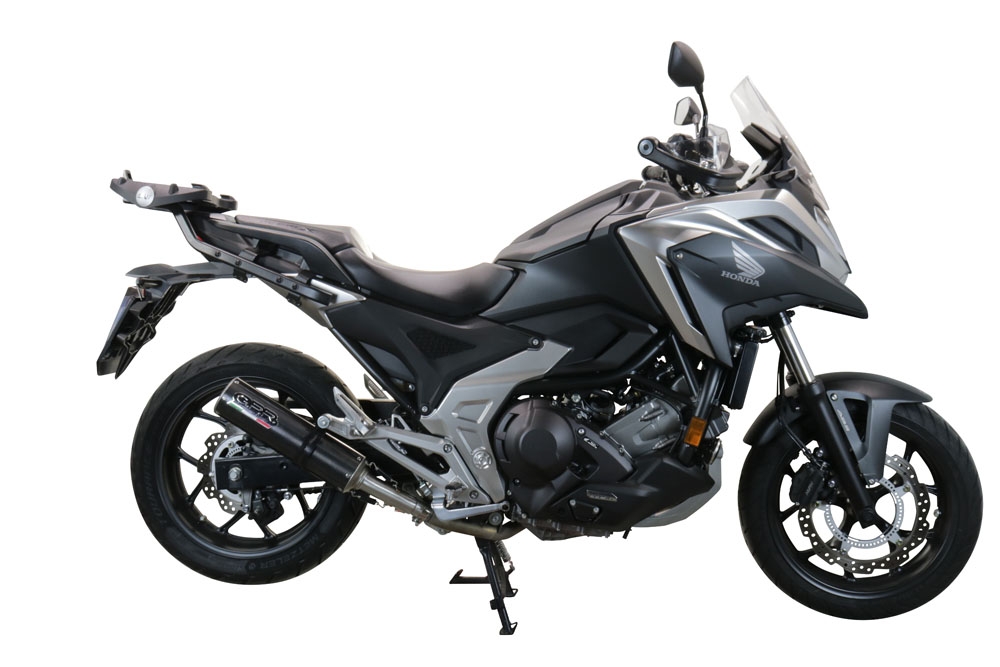 Exhaust compatible with Honda NC750X NC750S DCT 2014-2015, M3 Inox , Slip-on exhaust including removable db killer and link pipe, EPA-compliant 
