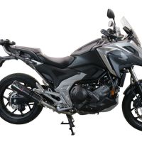 Exhaust compatible with Honda NC750X NC750S DCT 2014-2015, M3 Inox , Slip-on exhaust including removable db killer and link pipe, EPA-compliant 