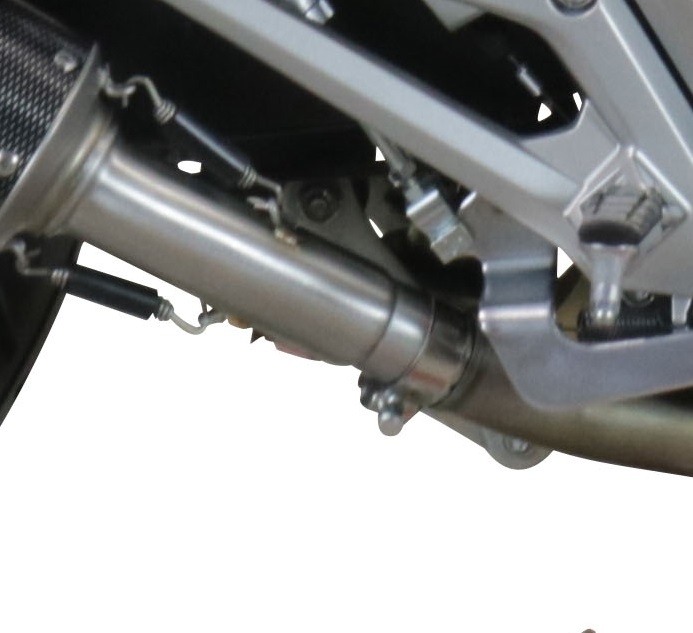 Exhaust compatible with Honda NC750X NC750S DCT 2014-2015, Albus Ceramic, Slip-on exhaust including removable db killer and link pipe, EPA-compliant 
