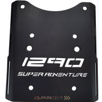Top case GPR TECH compatible with  Ktm Adventure 890 L 2021/2024 e5 GPR TECH Top case in aluminum, black color with specific plate included Capacity 55 LT.