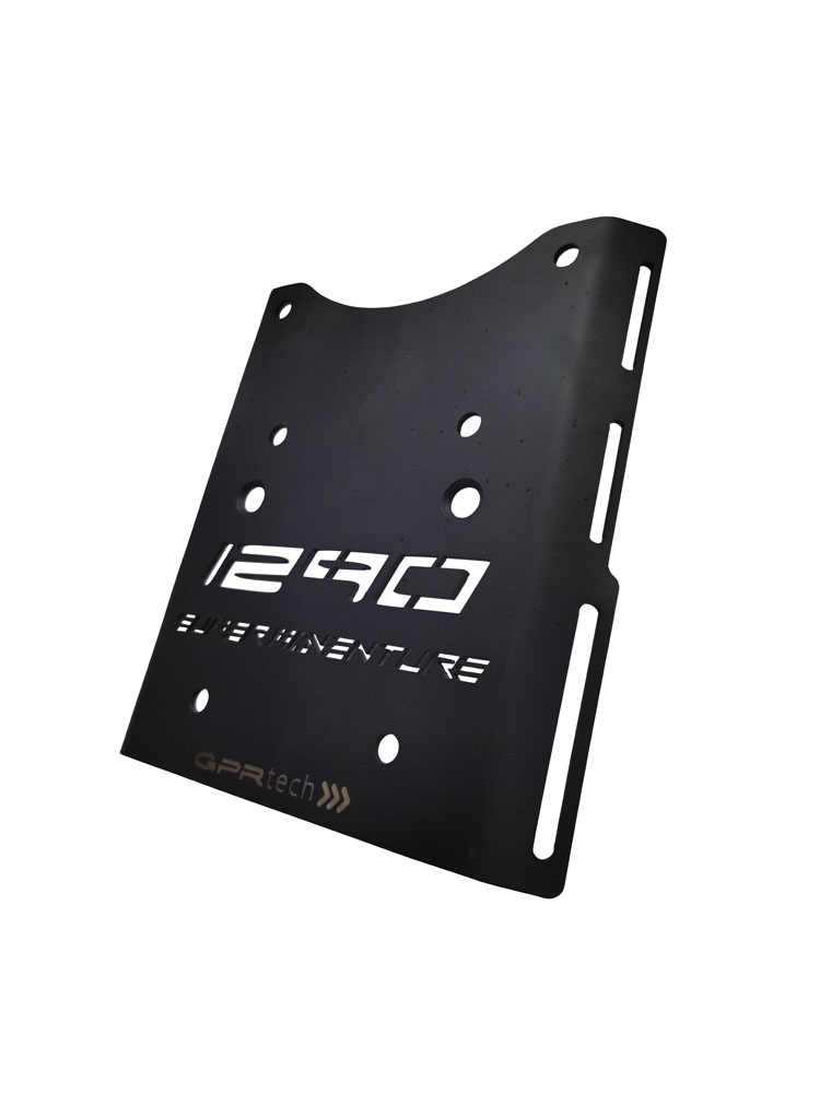 Top case GPR TECH compatible with  Ktm Lc 8 1290 Super Adventure R/S 2021/2024 e5 GPR TECH Top case in aluminum, silver color with specific plate included Capacity 45 LT.