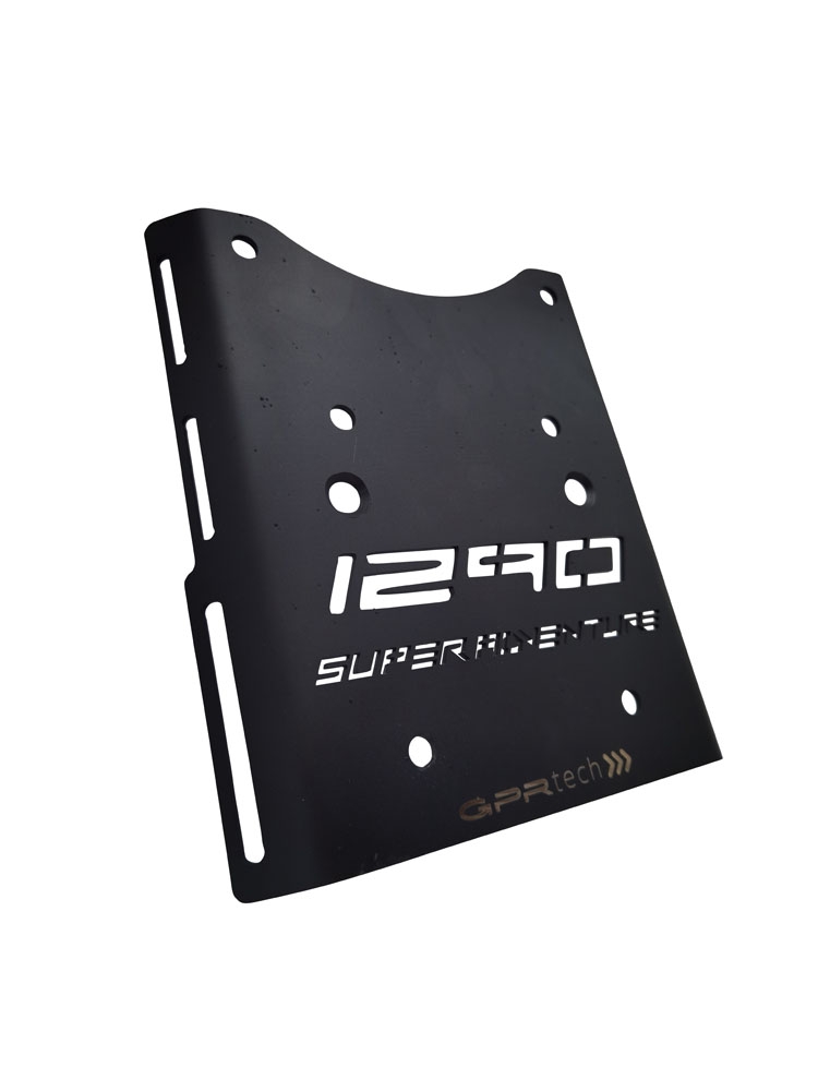 Top case GPR TECH compatible with  Ktm Lc 8 1290 Super Adventure R/S 2021/2024 e5 GPR TECH Top case in aluminum, silver color with specific plate included Capacity 45 LT.