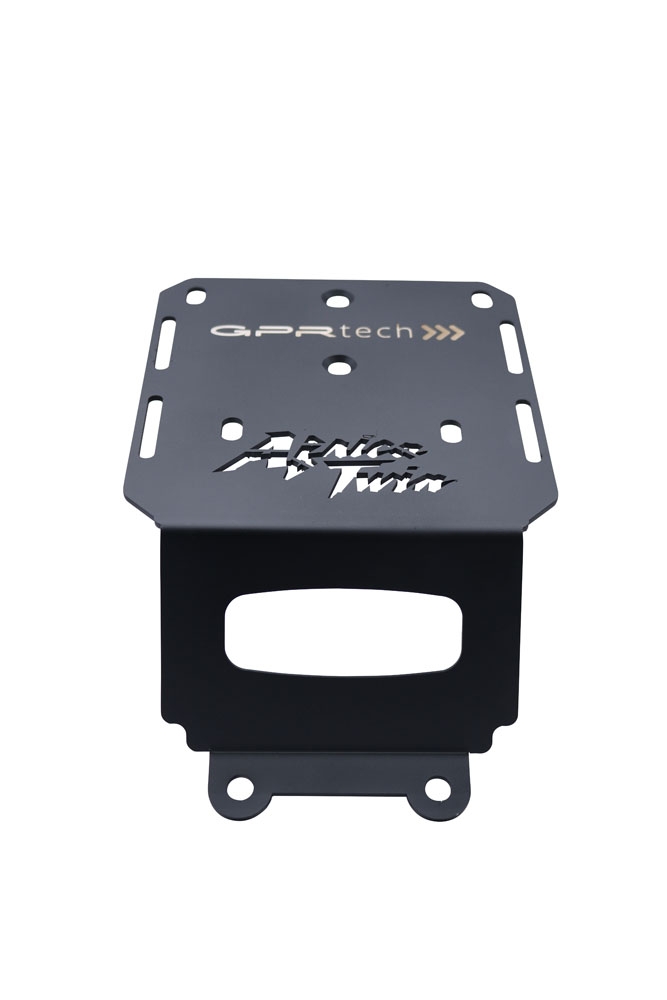Top case GPR TECH compatible with  Honda Crf 1000 L Africa Twin Adventure Sport 2018/2020 e4 GPR TECH Top case in aluminum, silver color with specific plate included Capacity 35 LT.