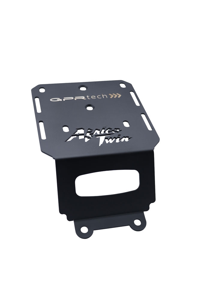 Top case GPR TECH compatible with  Honda Crf 1000 L Africa Twin Adventure Sport 2018/2020 e4 GPR TECH Top case in aluminum, silver color with specific plate included Capacity 35 LT.