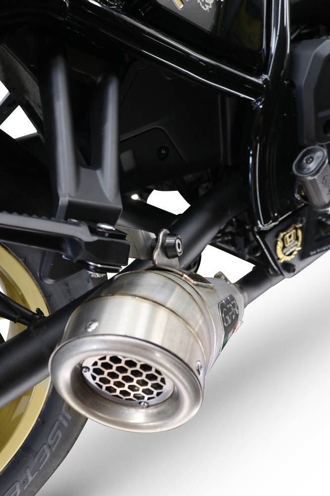 GPR exhaust compatible with  Honda Rebel 1100 2021-2024, Powercone Evo, Slip-on exhaust including removable db killer and link pipe, EPA-compliant 
