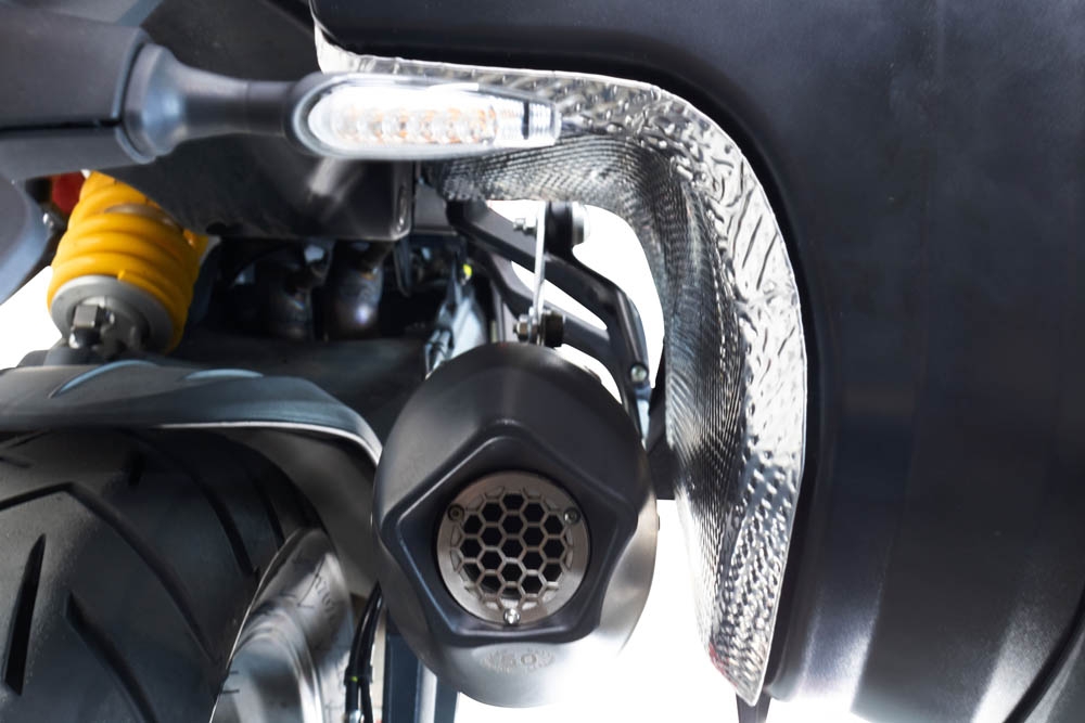 Exhaust compatible with Ducati Multistrada V4 S 2022-2024, GP Evo4 Titanium, Slip-on exhaust including removable db killer and link pipe 