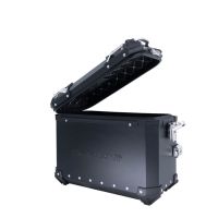 GPR TECH compatible with  Bmw R 1200 Gs Adventure 2014/2016 e3 GPR TECH Pair of side cases aluminum made with contoured right side, black color with specific pannier holder Capacity 38 LT. + 32 LT.