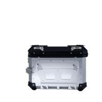 GPR TECH compatible with  Bmw R 1200 Gs 2013/2016 GPR TECH Pair of side cases aluminum made with contoured right side, silver color with specific pannier holder Capacity 38 LT. + 32 LT.