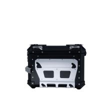GPR TECH compatible with  Bmw R 1200 Gs Adventure 2014/2016 e3 GPR TECH Pair of side cases aluminum made with contoured right side, black color with specific pannier holder Capacity 38 LT. + 32 LT.