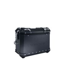 GPR TECH compatible with  Ktm Adventure 890 - 890 R Rally 2020/2024 e5 GPR TECH Pair of side cases aluminum made with contoured right side, black color with specific pannier holder Capacity 38 LT. + 32 LT.