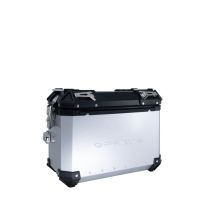 GPR TECH compatible with  Bmw R 1200 Gs 2013/2016 GPR TECH Pair of side cases aluminum made with contoured right side, silver color with specific pannier holder Capacity 38 LT. + 32 LT.