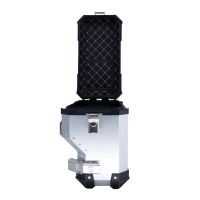 GPR TECH compatible with  Bmw R 1200 Gs 2013/2016 GPR TECH Pair of side cases aluminum made with contoured right side, silver color with specific pannier holder Capacity 38 LT. + 32 LT.
