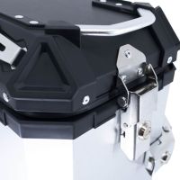 GPR TECH compatible with  Bmw R 1200 Gs 2013/2016 GPR TECH Pair of side cases aluminum made with contoured right side, silver color with specific pannier holder Capacity 38 LT. + 32 LT.
