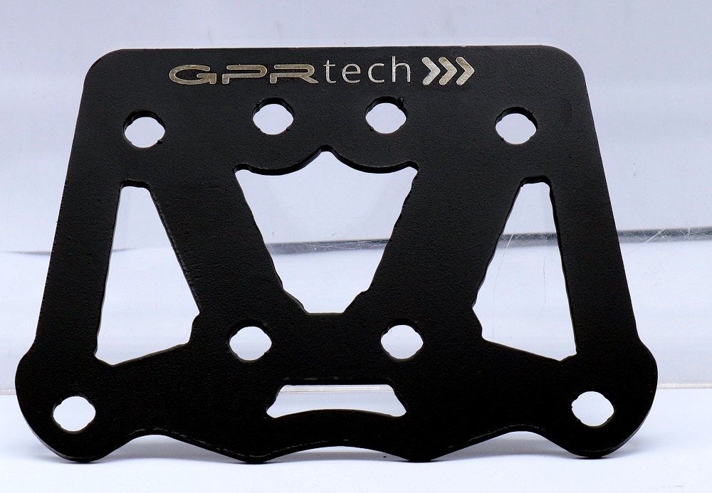 GPR TECH compatible with  Voge 300Rally 2022/2024 e5 GPR TECH Specific fitting plate Top Case ALPITECH 26 LT compatible with original luggage rack,stainless steel made with 4 anchor points