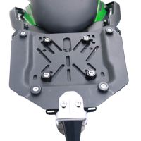 GPR TECH compatible with  Kawasaki Versys 650 2023/2024 e5 plus GPR TECH Top case in aluminum, black color with specific plate included Capacity 35 LT.