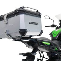 GPR TECH compatible with  Kawasaki Versys 650 2017/2020 e4 GPR TECH Top case in aluminum, silver color with specific plate included Capacity 45 LT.