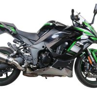 Exhaust compatible with Kawasaki Ninja 1000 Sx 2021-2024, GP Evo4 Titanium, Slip-on exhaust including removable db killer and link pipe 