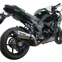 Exhaust compatible with Kawasaki Ninja 1000 Sx 2021-2024, GP Evo4 Titanium, Slip-on exhaust including removable db killer and link pipe 