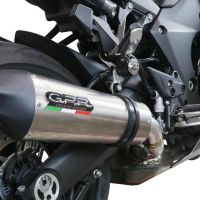 Exhaust compatible with Kawasaki Ninja 1000 Sx 2021-2024, GP Evo4 Titanium, Slip-on exhaust including removable db killer and link pipe 