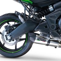 Exhaust compatible with Kawasaki Versys 650 2021-2022, Gpe Ann. Titanium, Full system exhaust, including removable db killer 