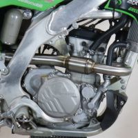 Exhaust compatible with Kawasaki KX250F 2021-2023, Pentacross FULL Titanium, Slip-on exhaust, including link pipe and removable db killer spark/arrestor 