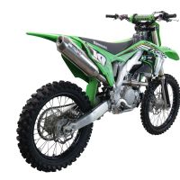 Exhaust compatible with Kawasaki KX250F 2021-2023, Pentacross FULL Titanium, Slip-on exhaust, including link pipe and removable db killer spark/arrestor 