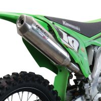 Exhaust compatible with Kawasaki KX250F 2021-2023, Pentacross FULL Titanium, Slip-on exhaust, including link pipe and removable db killer spark/arrestor 