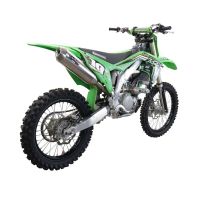 Exhaust compatible with Kawasaki KX250X 2021-2022, Pentacross Inox, Slip-on exhaust, including link pipe and removable db killer spark/arrestor 