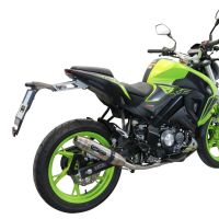 Exhaust compatible with Keeway Rkf 125 2018-2020, Deeptone Inox, Full system exhaust, including removable db killer 