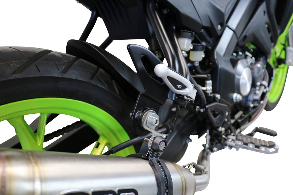 Exhaust compatible with Keeway Rkf 125 2018-2020, Deeptone Inox, Full system exhaust, including removable db killer 