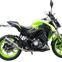 Exhaust compatible with Keeway Rkf 125 2018-2020, M3 Inox , Full system exhaust, including removable db killer 