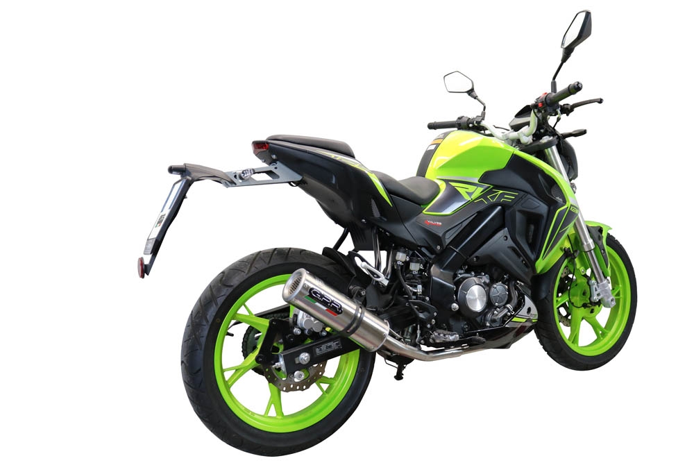 Exhaust compatible with Keeway Rkf 125 2018-2020, M3 Inox , Full system exhaust, including removable db killer 